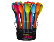 Colourworks Traditional Silicone Covered 30cm Cooking Spoon Colourworks Traditional Silicone Covered 30cm Cooking Spoon